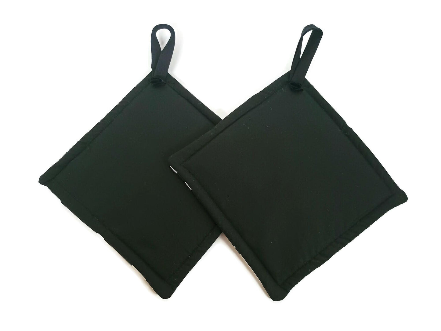 Pot holder for kitchen Pot Holder Set Oven Hot Pad Pot Holder for Cooking or Baking in a Black Graffiti Coffee Fabric Print