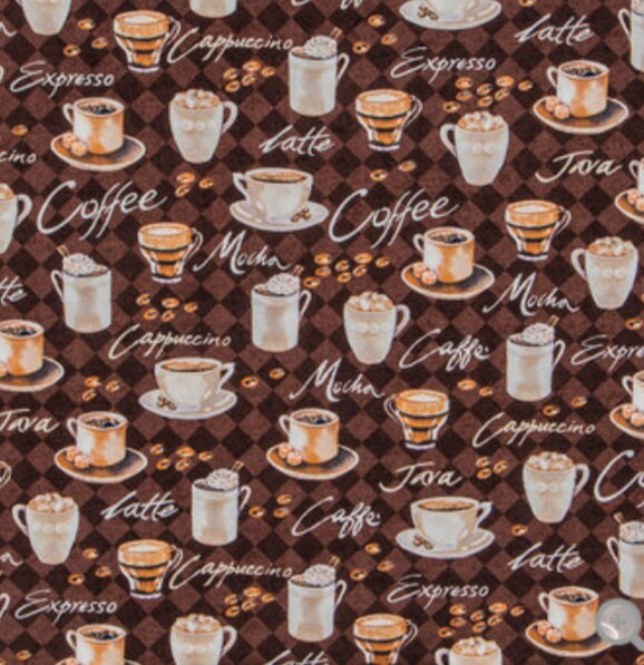 Pot holder for kitchen Pot Holder Set Oven Hot Pad Pot Holder for Cooking or Baking in a Coffee Espresso Fabric Print