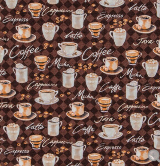 Pot holder for kitchen Pot Holder Set Oven Hot Pad Pot Holder for Cooking or Baking in a Coffee Espresso Fabric Print