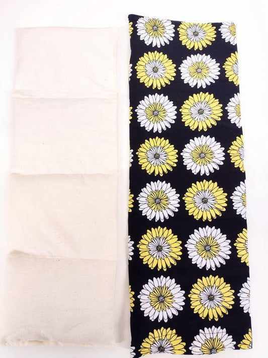 Yellow Daisy Sectioned Heat/Cold Wrap with Removable case