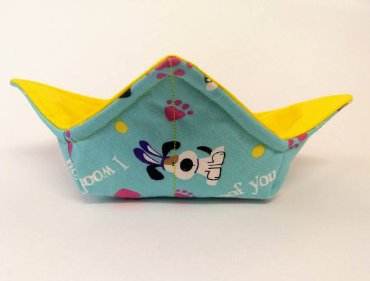 Easter Puppy Dog with Rabbit Ears Microwavable Bowl Cozy