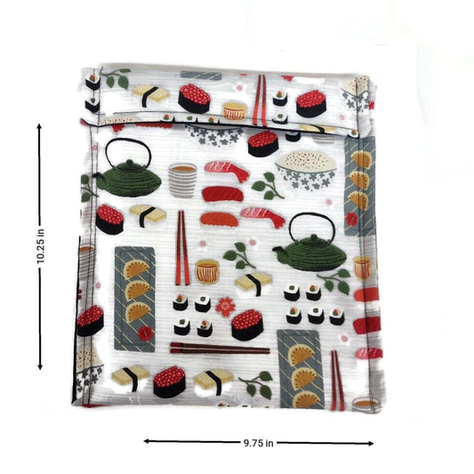 Potato Bag in a Sushi Roll Fabric Print by Sewuseful Studios