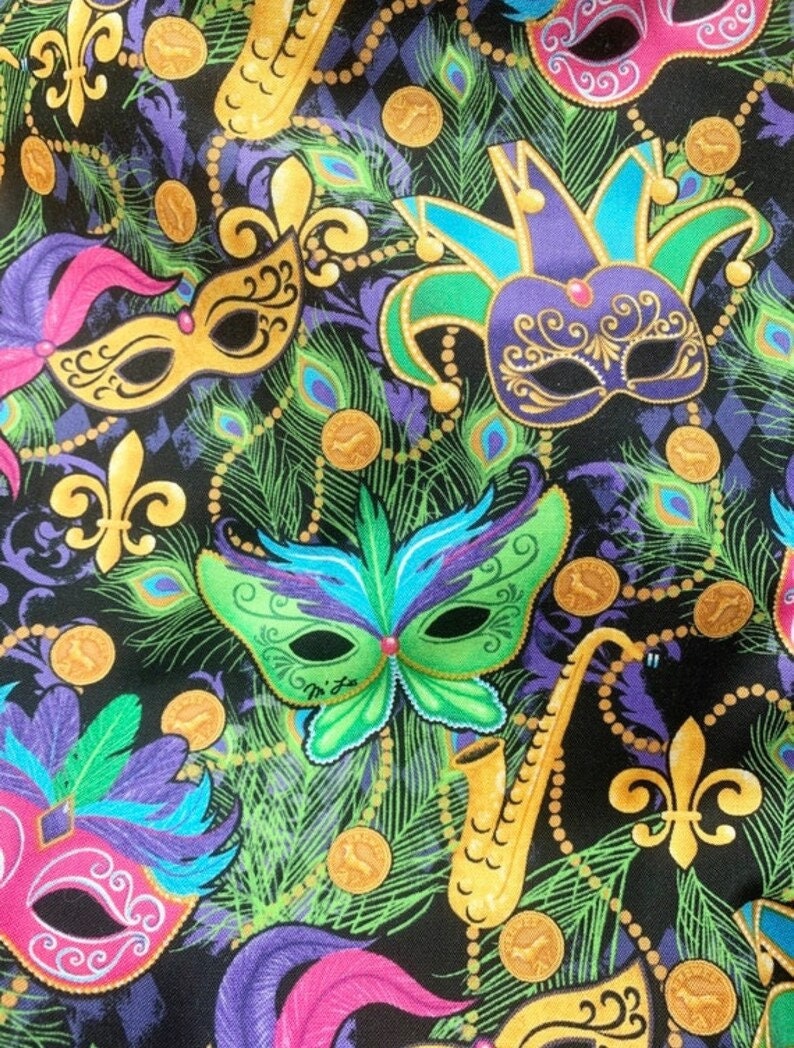 Pot holder for kitchen Pot Holder Set Oven Hot Pad Pot Holder for Cooking or Baking in a Mardi Gras Celebration Fabric Print