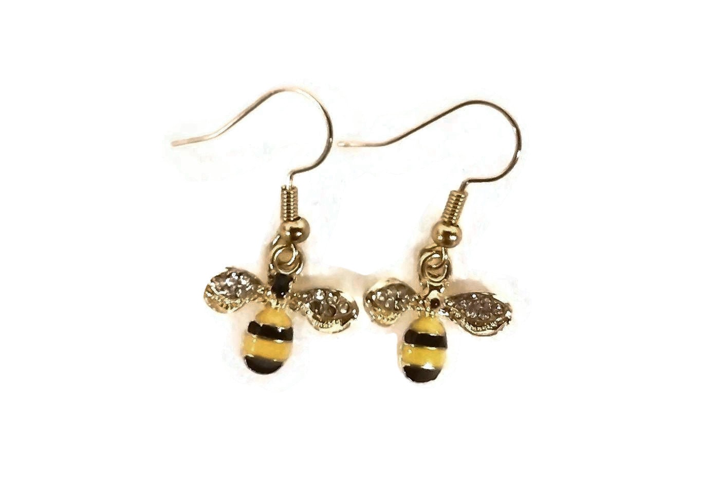 Honey Bee Dangle Earrings