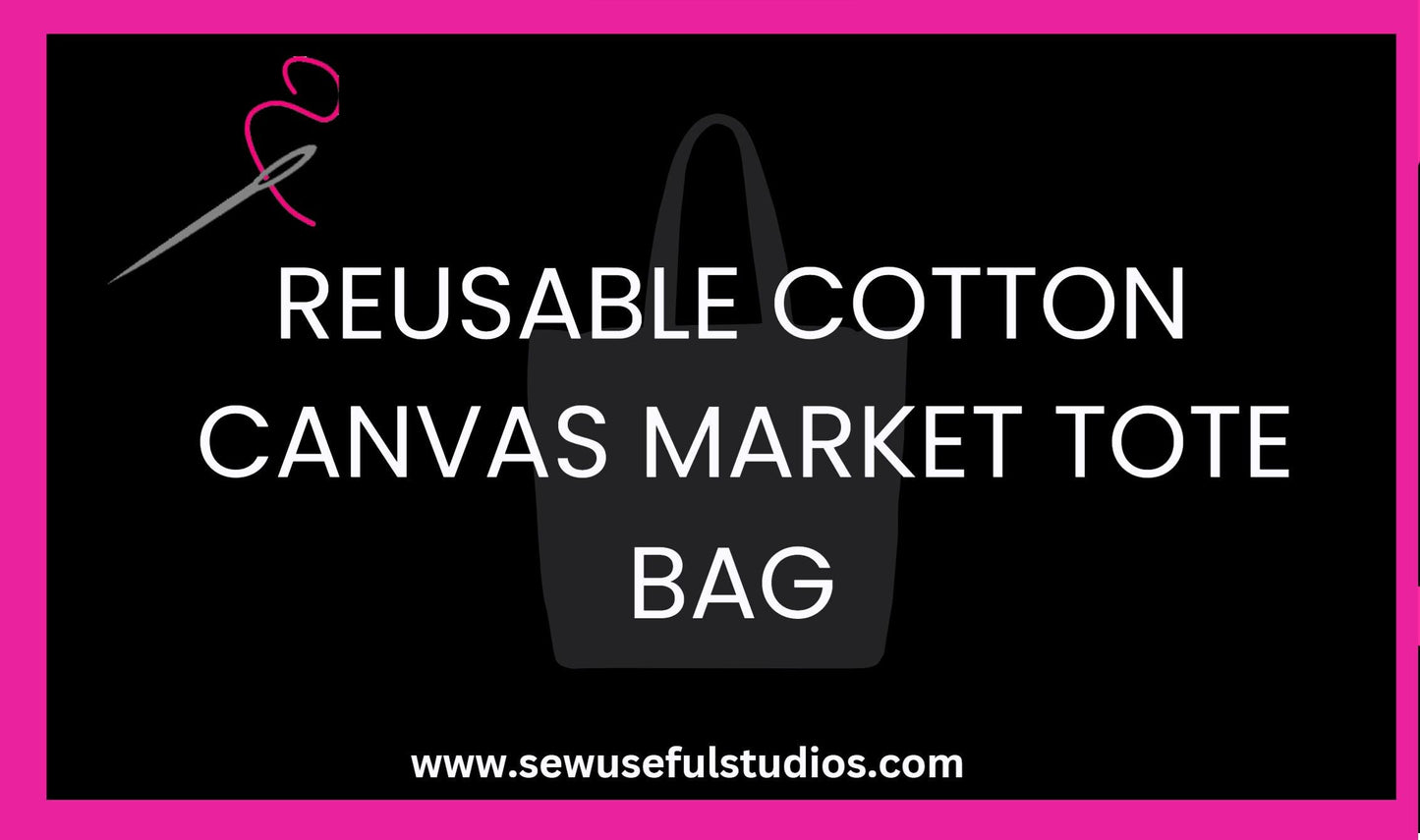 Large Tote Bag in a Cotton Canvas Fabric Shopper Tote Bag