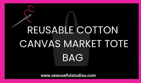 Large Tote Bag in a Cotton Canvas Fabric Shopper Tote Bag