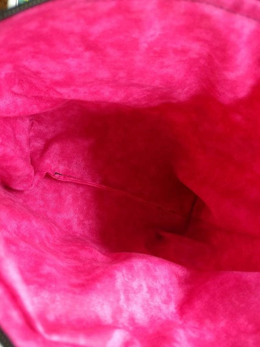 White and Black Llama zippered cosmetic, make up, travel bag