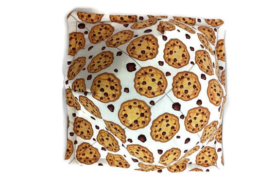 Bowl Cozy Microwave Safe Cotton Soup Hot Bowl Pot Holder in a Cookie Explosion Fabric