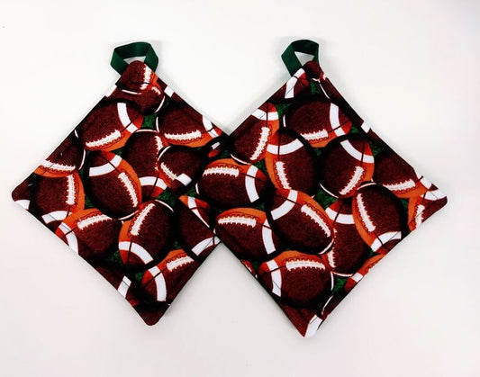 Pot holder for kitchen Pot Holder Set Oven Hot Pad Pot Holder for Cooking or Baking in a Football Fabric Print