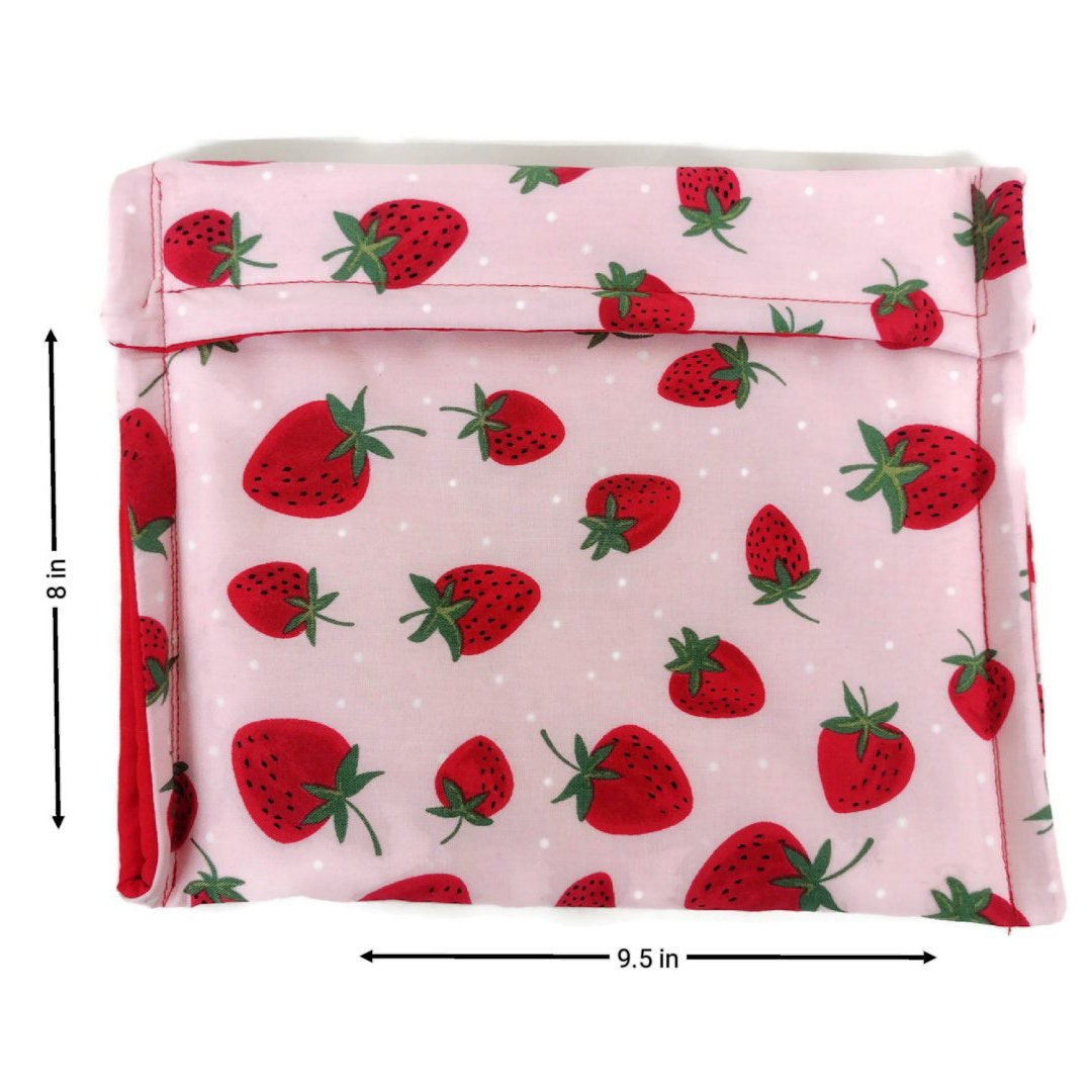 Potato Bag in a Strawberry Festival Fabric by Sewuseful Studios LLC