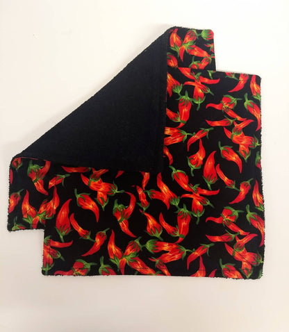 Chili Pepper Kitchen Towel Terry Cloth Set