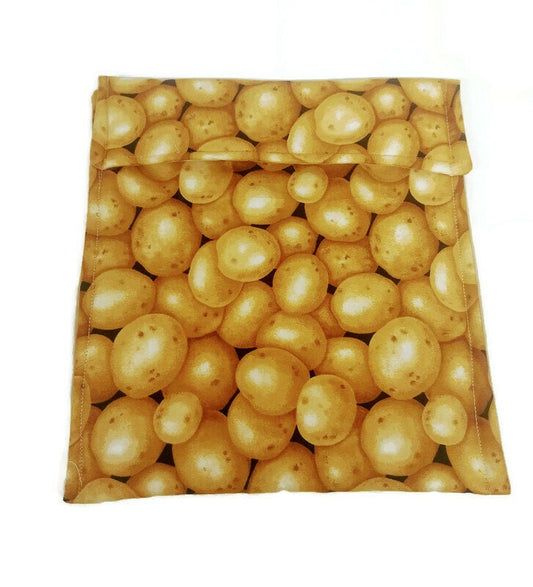 Potato Bag, Microwave Safe Potato Bag, Potato Print Potato Bag, All Cotton bag for cooking potatoes, potato sack