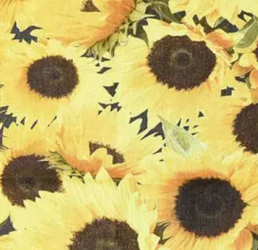 Potato Bag, Cotton Potato Cooker in a  Field of Sunflower Fabric Print by Sewuseful Studios