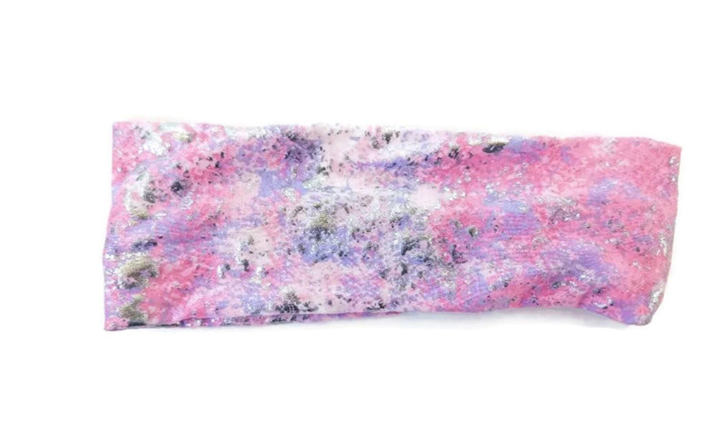 Pink Shimmer Stretchy Head Band or Wrap