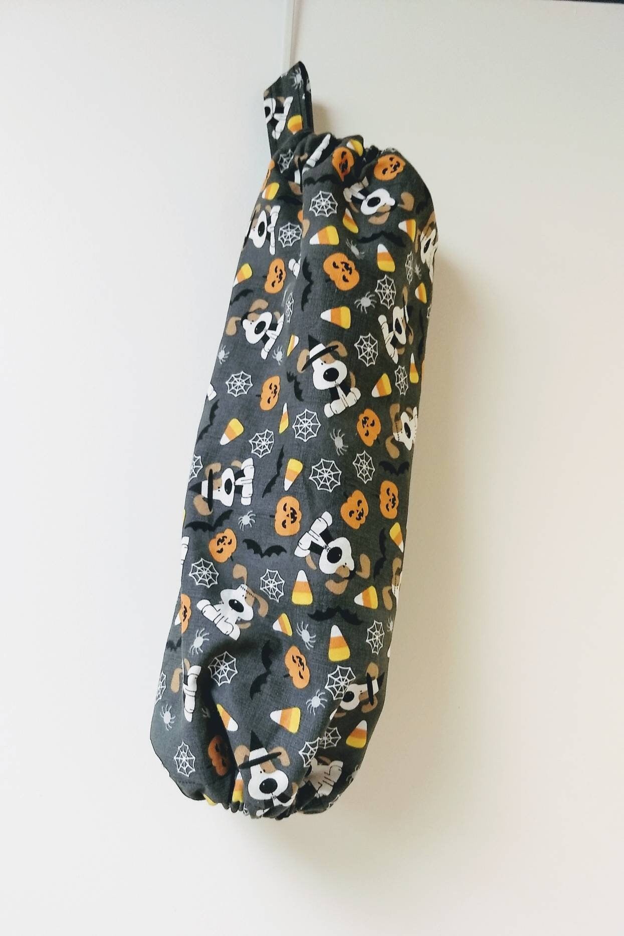 Halloween Puppy Dog Plastic Grocery Bag Holder or Dispenser