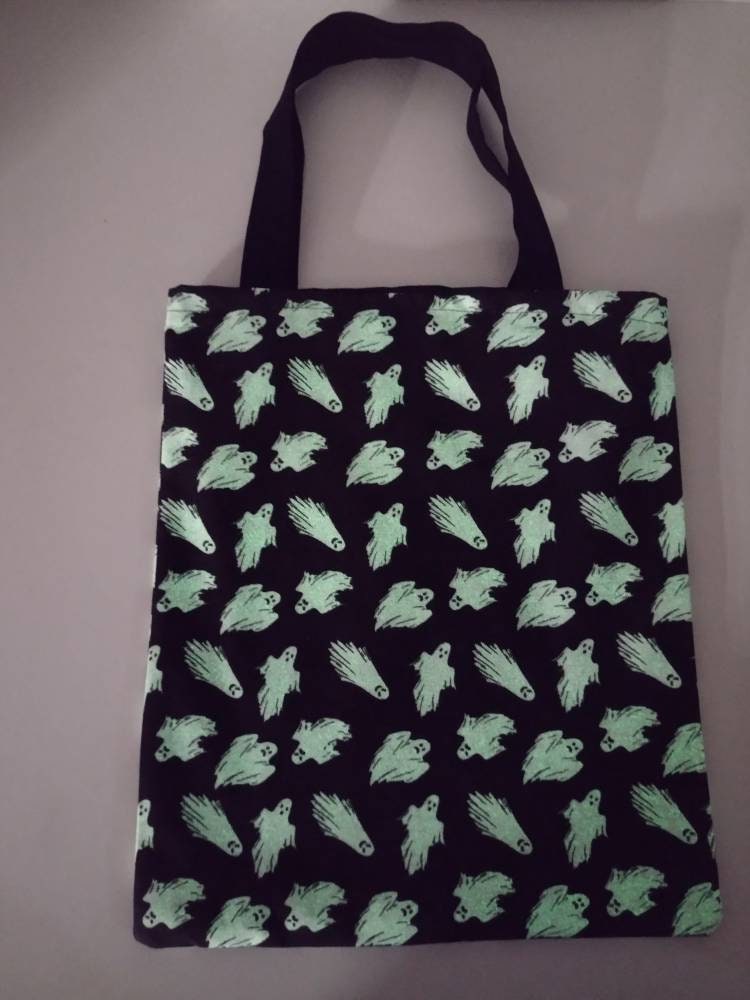 Glow in the dark Ghost trick or treat bag