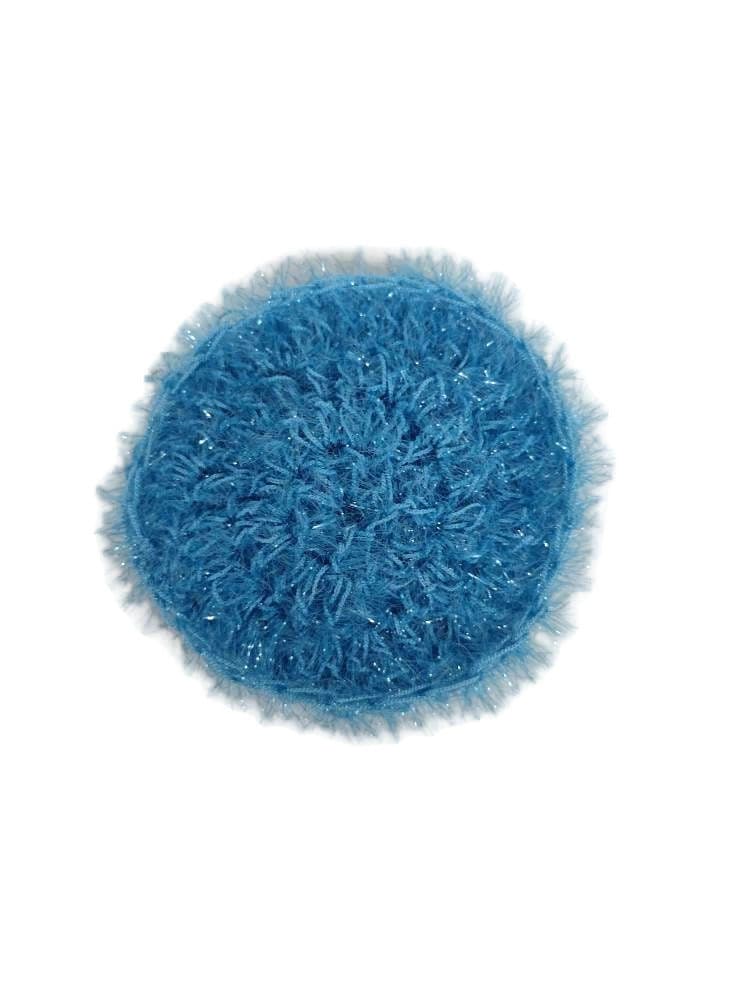 Blue Crochet Scrubby for dishes or cleaning