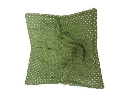 Bowl Cozy, Microwave Safe Cotton Soup Hot Bowl Pot Holder, Cactus Lovers Gift, House Warming Gift,  in a Green Cactus Fabric Print