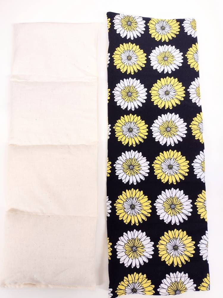 Yellow Daisy Sectioned Heat/Cold Wrap with Removable case