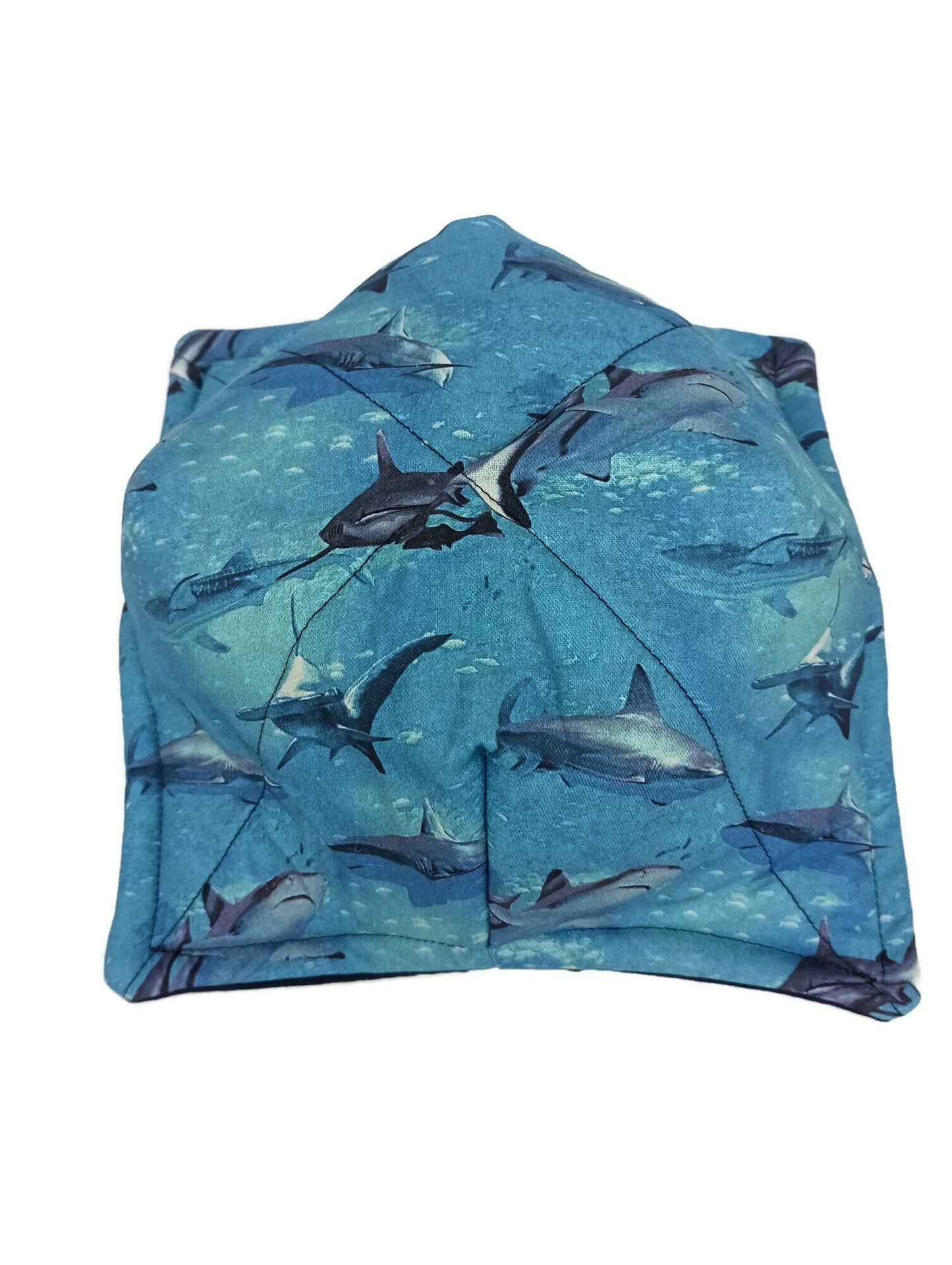 Bowl Cozy Microwave Safe Cotton Hot Soup Bowl Pot Holder in a Realistic Shark Bowl Cozy