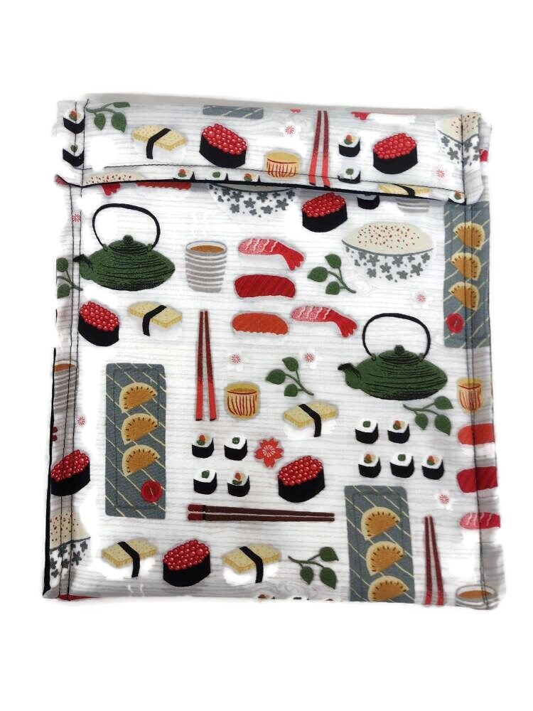 Potato Bag in a Sushi Roll Fabric Print by Sewuseful Studios