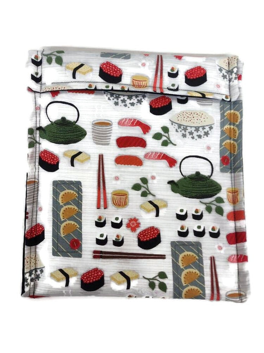 Potato Bag in a Sushi Roll Fabric Print by Sewuseful Studios