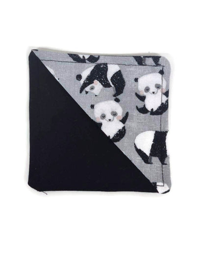 Happy Panda Fabric Corner Bookmark, Stocking stuffer for reading lover