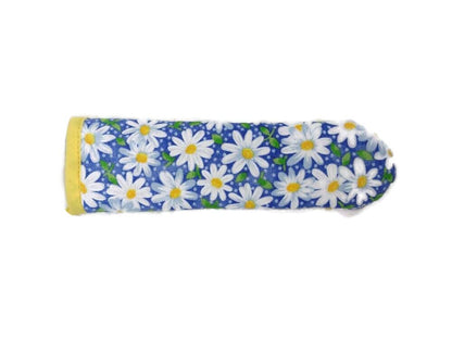 Blue and Yellow Daisy Cast Iron Skillet Potholder Handle Cover