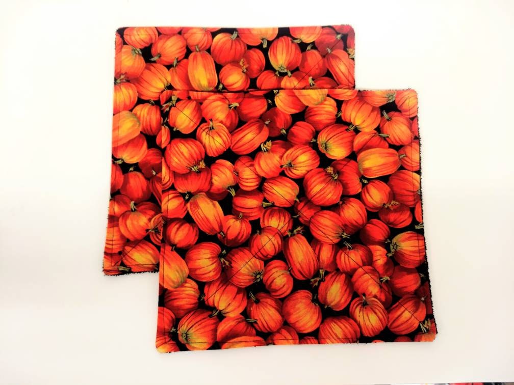Fall Pumpkin Kitchen Towel Terry Cloth Set