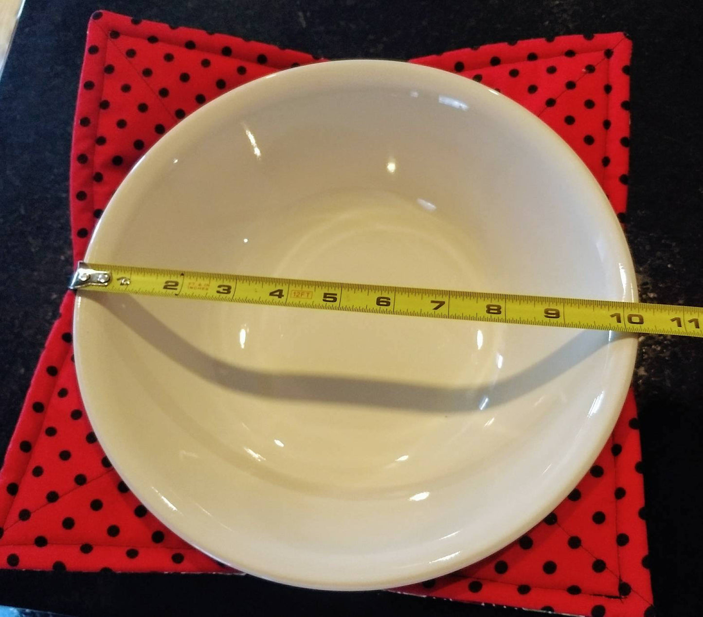 X-Large Serving Bowl Microwavable Holder Cherry Print