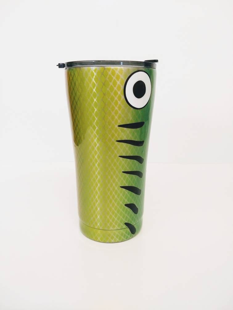 cups with fishing lure patch Fishing Lure, Fish Tumbler cup, Father's Day 22 oz Tumbler with lid