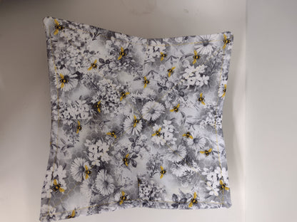 Microwavable Plate Cozy in a Monochromatic Bees Fabric Print, Reversible and Washable