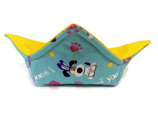 Easter Puppy Dog with Rabbit Ears Microwavable Bowl Cozy