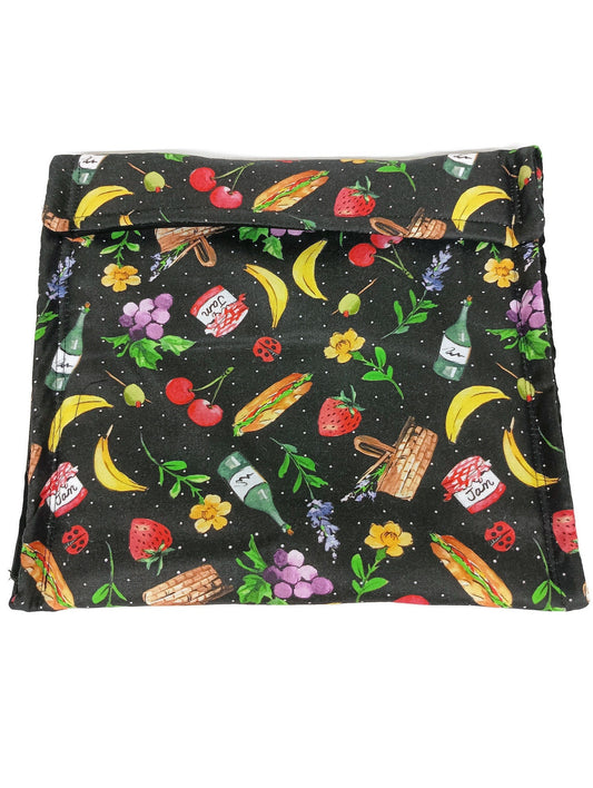 Potato Bag, Microwave Safe Potato Bag, Picnic Party Fabric Print Potato Bag, All Cotton bag for cooking potatoes, potato sack