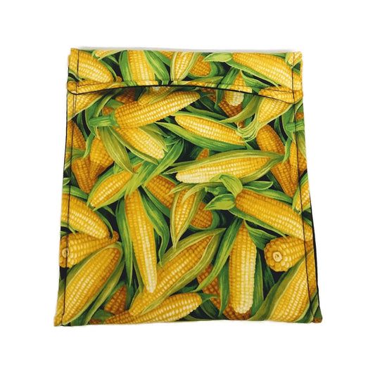 Microwavable baked potato bag, corn Print Potato Bag, All Cotton bag for cooking potatoes, or steaming corn, potato sack