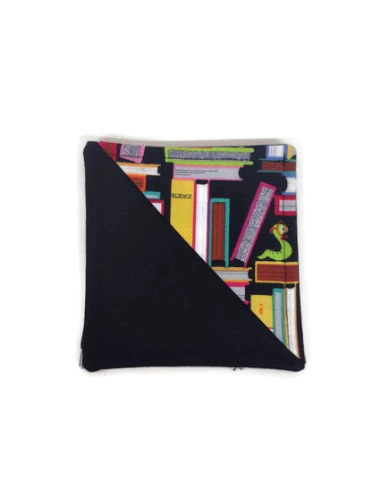 Bookworm Fabric Corner Bookmark, Stocking stuffer for reading lover