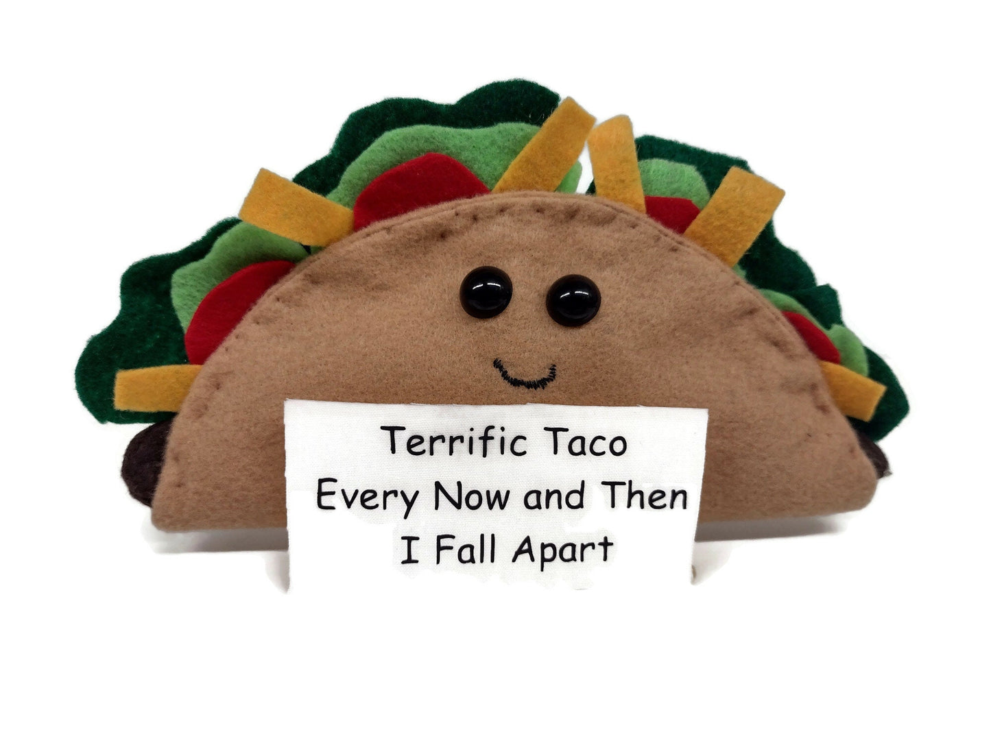 Stuffed Taco with Sign