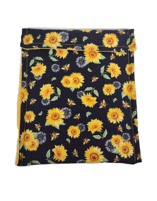 Microwavable baked potato bag for cooking baked potatoes Black Sunflower