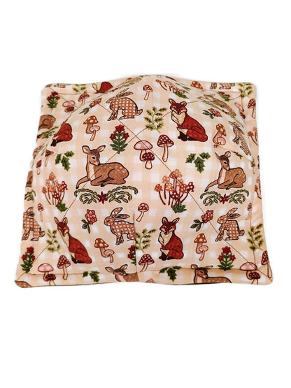 Bowl Cozy Quilted Cotton Microwave Safe Woodland Creature