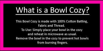 Bowl Cozy Microwave Safe Cotton Hot Soup Bowl Pot Holder in a Deer Silhouette Buffalo Plaid Fabric Print