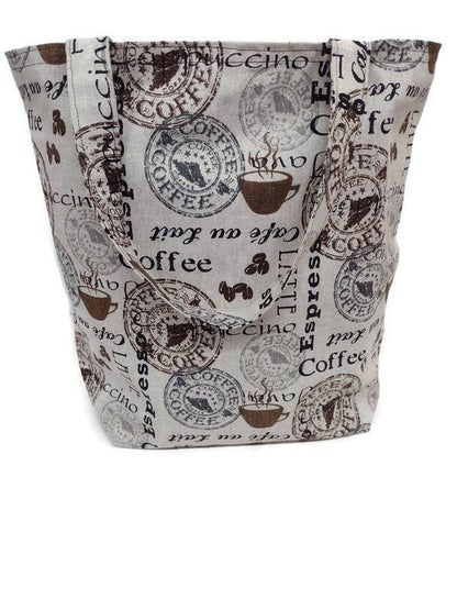 Reusable Market Tote Coffee Shopper Tote Bag