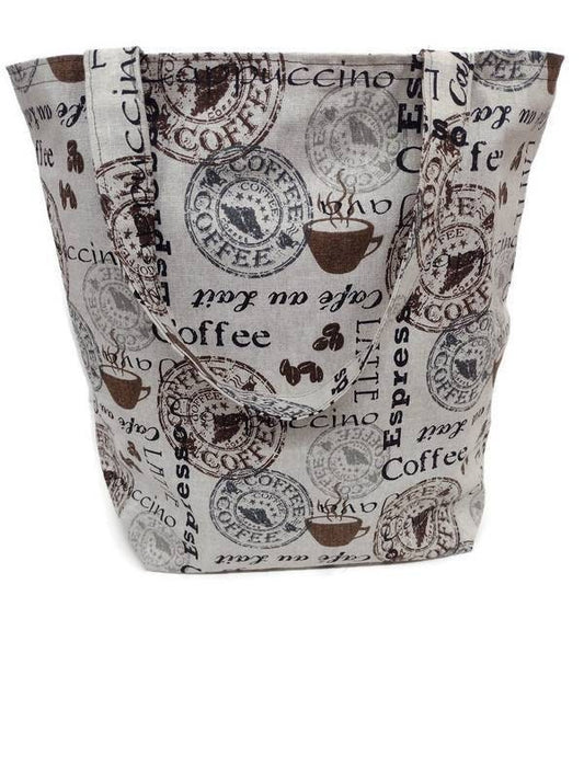 Reusable Market Tote Coffee Shopper Tote Bag