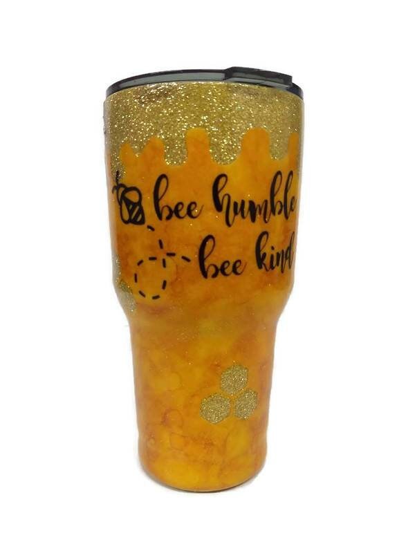 Bee Hive, Honey, Be Humble and Kind 30 oz Tumbler with lid