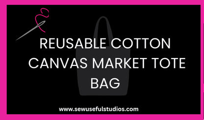 Tote Bag, Reusable Bag, Shopper Bag, Grocery Bag in a Dark Green Bee Cotton Canvas Fabric Print